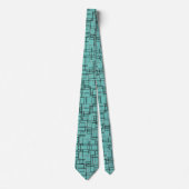 Cravate Cool Turquoise clair Motif moderne tendance (Devant)