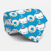 Cravate Copains de café et de beignet (Roulé)