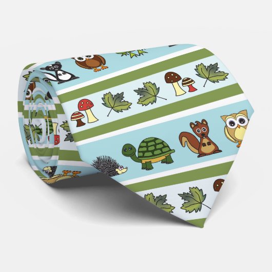 Cravate Copie de créatures de région boisée (Roulé)