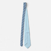Cravate Copie, marine et bleu-clair de kimono (Dos)
