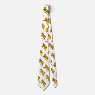 Cravate Copie noire et orange de tigre