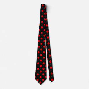 Cravate Copie record de collecteur en noir et rouge