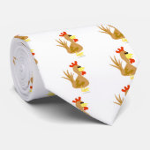 Cravate Coq bariolé (Roulé)