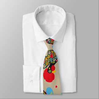 Cravate Coq célèbre de motif de Barcelos Nr 06