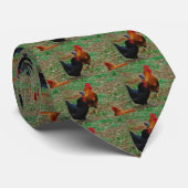 Cravate Coq et haricot noir (Roulé)