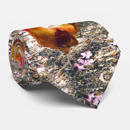 Cravate Coq rouge (Roulé)
