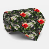 Cravate Coquelicot rouge (Roulé)