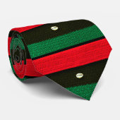 Cravate Coques sur Crochet rouge noir vert partout sur imp (Roulé)