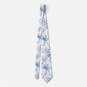 Cravate Coquette bleu moyen et blanc  (Dos)