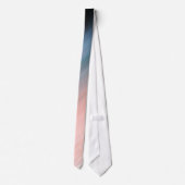 Cravate Corail clair et rayures bleu gris (Dos)