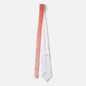 Cravate Corail rose maillage géométrique ombre motif (Dos)