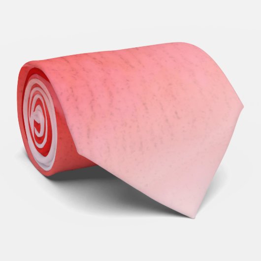 Cravate corail rose rose (Roulé)