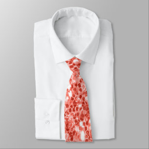 Cravate corail rose rose foncé brillant parties scintillan