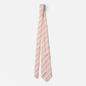 Cravate Coral and beige five stripe pattern (Dos)