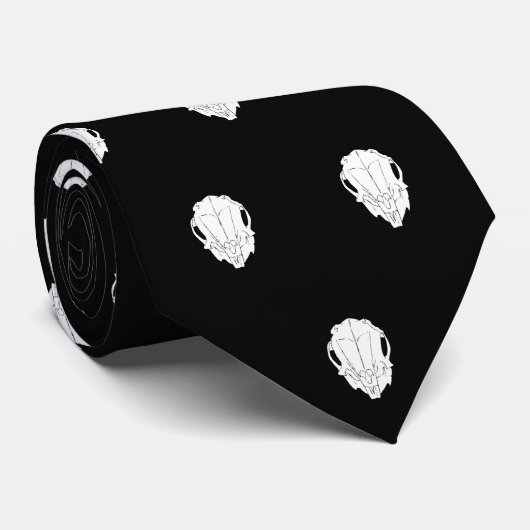 Cravate Corbata Calavera Conejo (Roulé)
