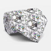 Cravate Corbata con notas musicales (Roulé)