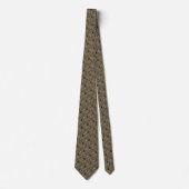 Cravate Corbata elegante marrón con dragón (Devant)