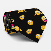 Cravate Corbata Emojis diver/Negro (Roulé)