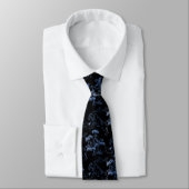 Cravate Corbata en estilo japonés con tigre azul (Attaché)