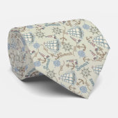 Cravate Corbata estilo marino con barco (Roulé)