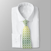 Cravate Corbata verde con amarillo (Attaché)
