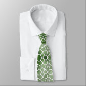 Cravate Corbata verde con blanco (Attaché)