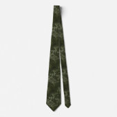 Cravate Corbata verde elegante con bambú (Devant)
