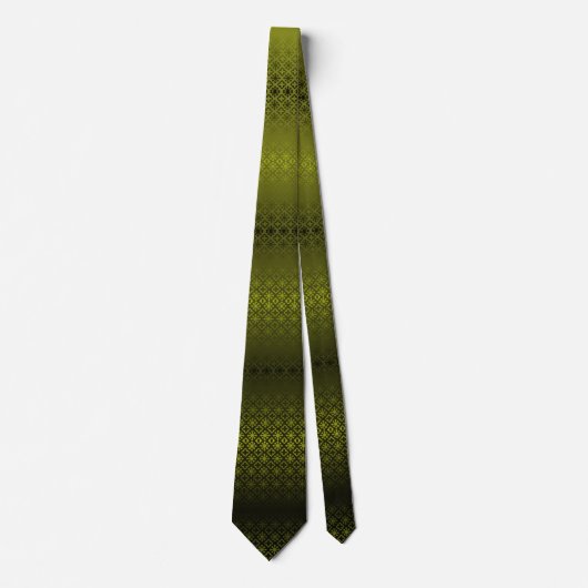 Cravate Corbata verde oliva con negro (Devant)