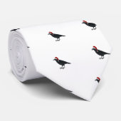 Cravate Corbeau de Noël (Roulé)