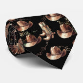 Cravate Cordes de Boots Casquettes en bronze occidental (Roulé)