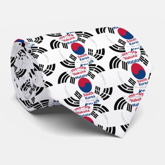 Cravate Corée du Sud (Roulé)