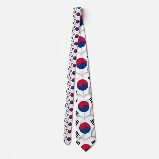 Cravate Coréen / Drapeau coréen /Corée du Sud (Dos)