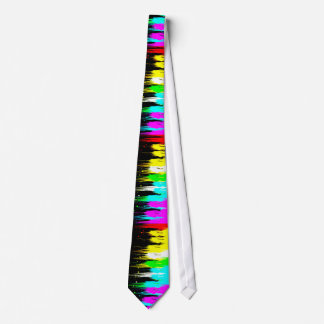 Cravate Corey Tiger 80s Retro Paint Drip (Multicolor)