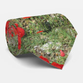 Cravate Corfou Red Poppies (Roulé)