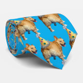 Cravate Corgi Butt Birthday Hat (Roulé)