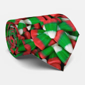 Cravate Corne de bonbons de Noël (Roulé)