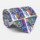 Cravate cornet de crème glacée fou 1 (Roulé)