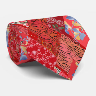 Cravate Correspondance rouge