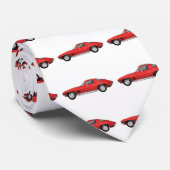 Cravate Corvette 1967 : Voiture de sport : Finition rouge (Roulé)