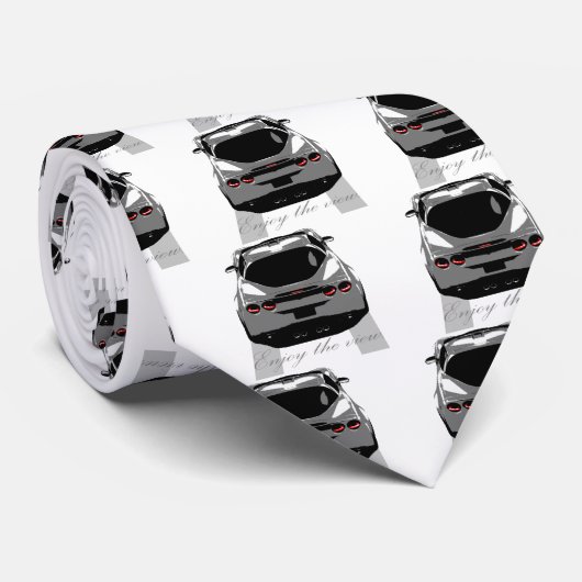 Cravate Corvette "apprécient la vue. " (Roulé)
