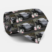 Cravate Corvette noire Valentine (Roulé)