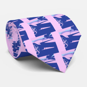 Cravate Corvette violette et rose