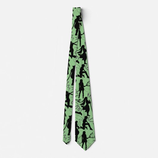 Cravate Cosplay Actions Anime motif.w L Green BG (Dos)