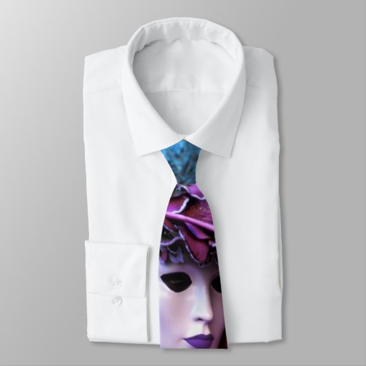 Cravate Costume pourpre de carnaval (Attaché)