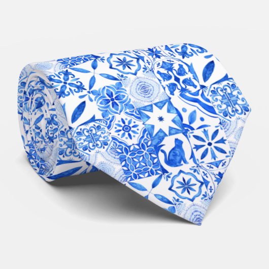 Cravate Côte d'Amalfi | Mariage de citron méditerranéen (Roulé)