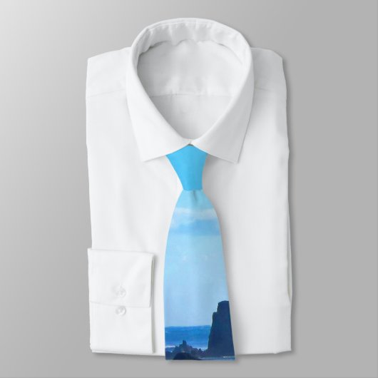 Cravate Côte Pacifique bleue (Attaché)