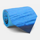 Cravate Côte Pacifique bleue (Roulé)