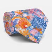 Cravate Côtière rustique - Coquillages, Starfish, Reef (19 (Roulé)