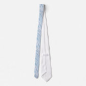 Cravate Coton Bonbons Bleu Abstrait (Dos)