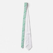 Cravate Coton Candy Vert Abstrait (Dos)